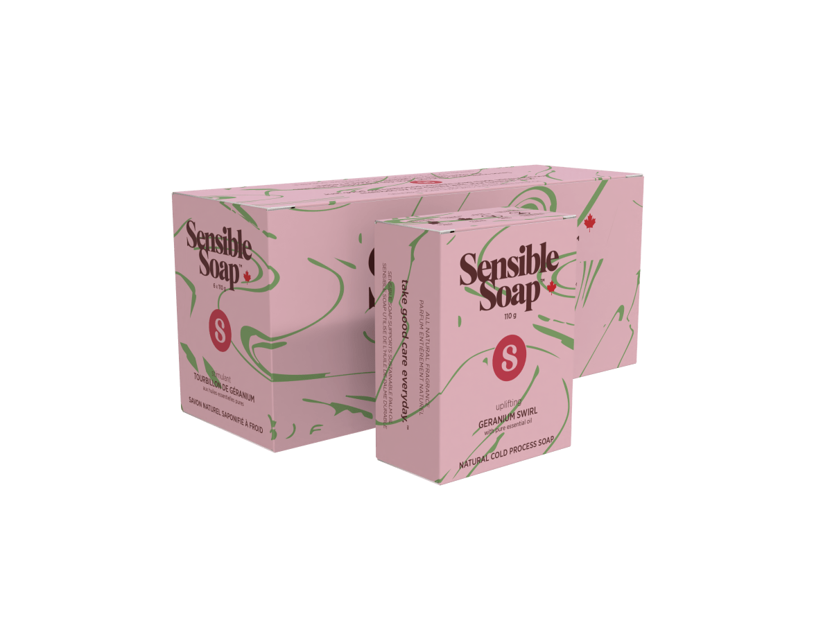 Geranium Swirl Six Bar Case - Sensible Co.