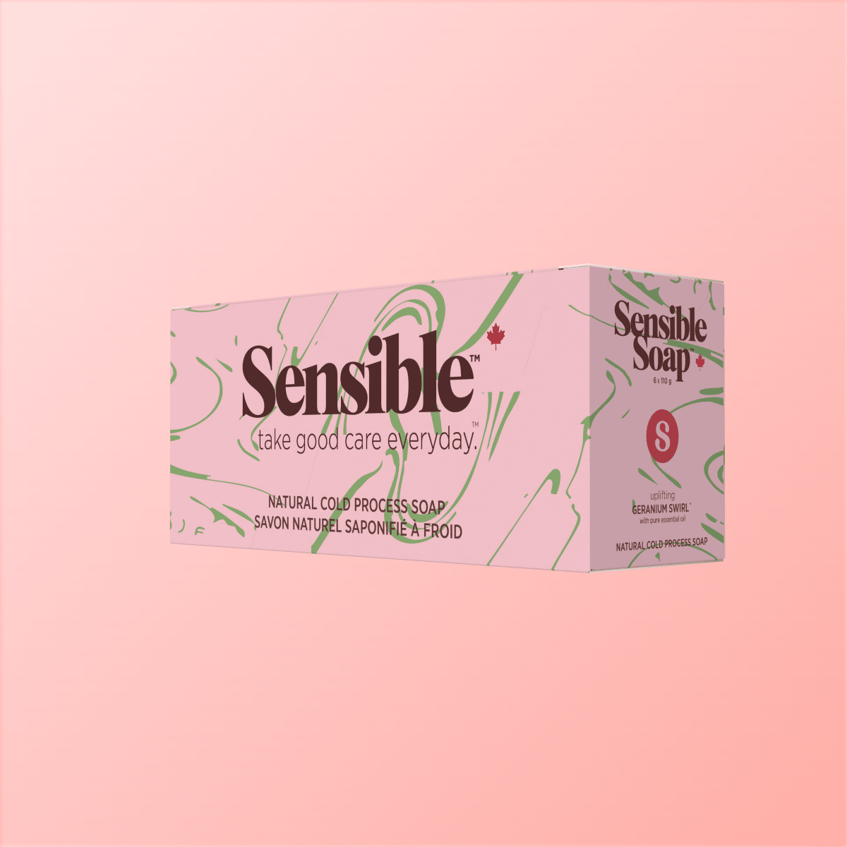 Geranium Swirl Six Bar Case - Sensible Co.