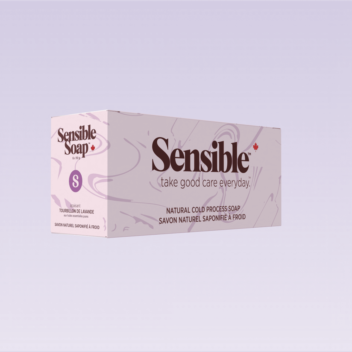 Lavender Swirl Six Bar Case - Sensible Co.