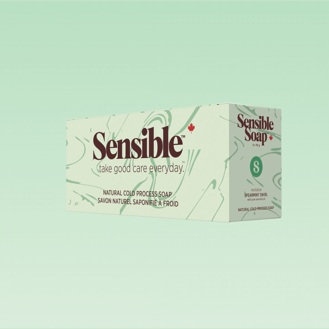 Spearmint Swirl Six Bar Case - Sensible Co.