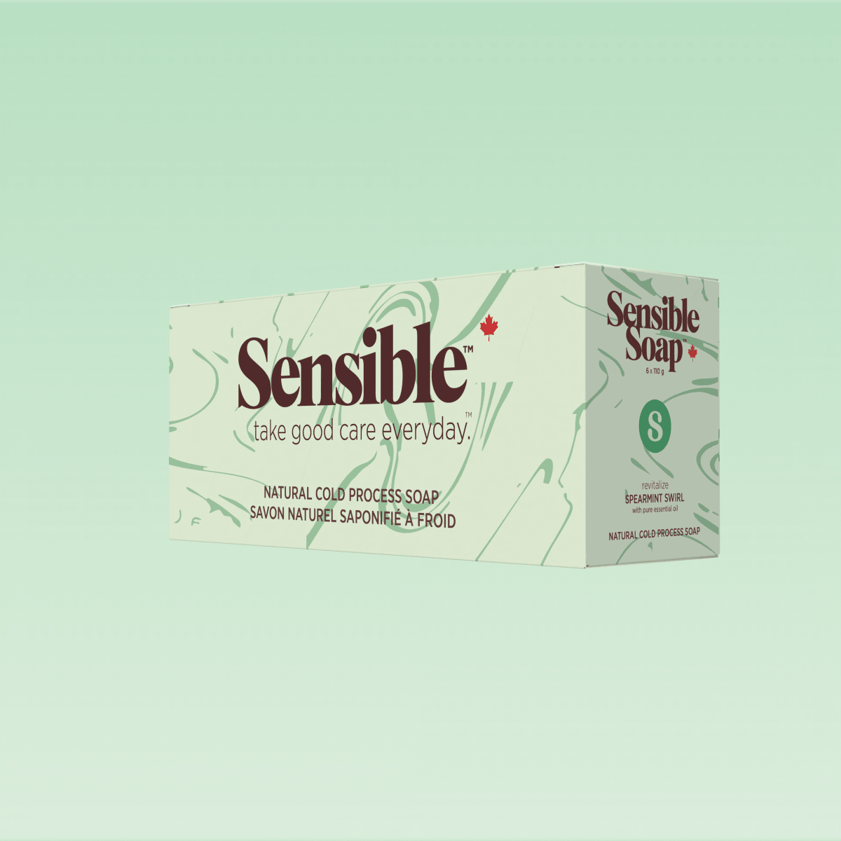 Spearmint Swirl Six Bar Case - Sensible Co.